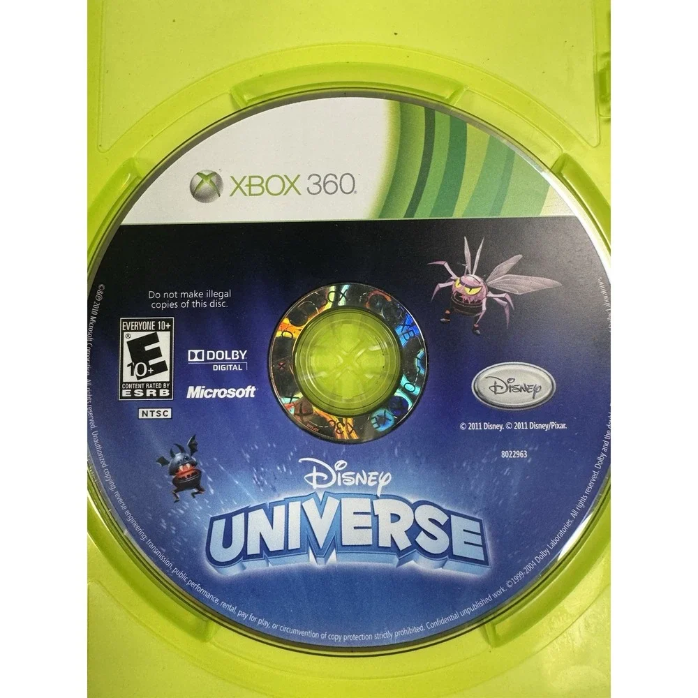 Disney Universe Microsoft Xbox 360 Action Adventure Game Disc Case Untested
